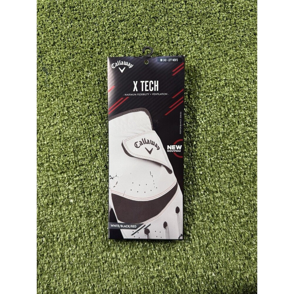 Callaway X Tech Golf Glove Mens Cabretta Leather Cadet Left Hand Medium - M